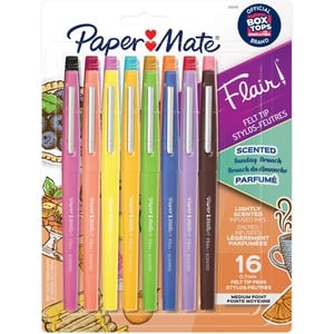 Paper Mate Flair Scented Pens, Assorted Color - 16 Count