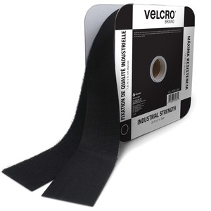 cloth hook and eye  25 ft. x 2 in. Industrial Fastener Tape, Black