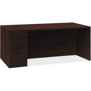 66 in. 10500 Series Mahogany Laminate Office Desking