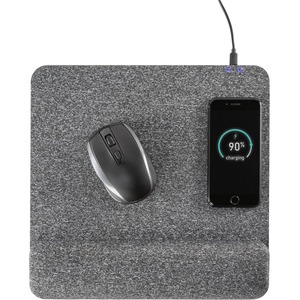 Picture of Allsop ASP32304 PowerTrack Plush Wireless Charging Mousepad&#44; Gray