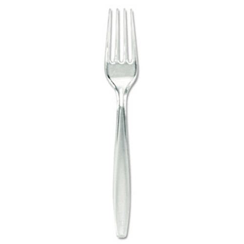 Picture of Georgia Pacific DXEFH017 Heavyweight Plastic Cutlery Forks, Clear - Pack of 1000