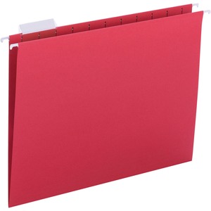 Picture of Business Source BSN03175 0.2 Cut Hanging File Folders&#44; Red - Pack of 25