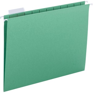 Picture of Business Source BSN03178 0.2 Cut Hanging File Folders&#44; Green - Pack of 25