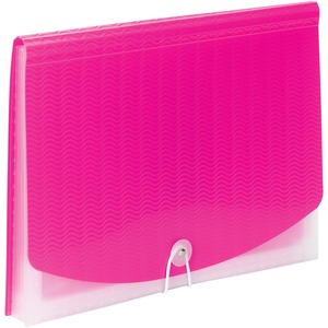 8.5 x 11 in. 7-Pocket Poly Expanding File, Pink -  Pen2Paper, PE2656725