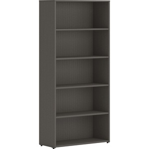 30 x 65 in. 5-Shelf Bookcase, Slate Teak