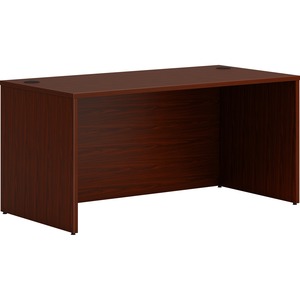 60 in. Rectangle Shell Desk, Mahogany