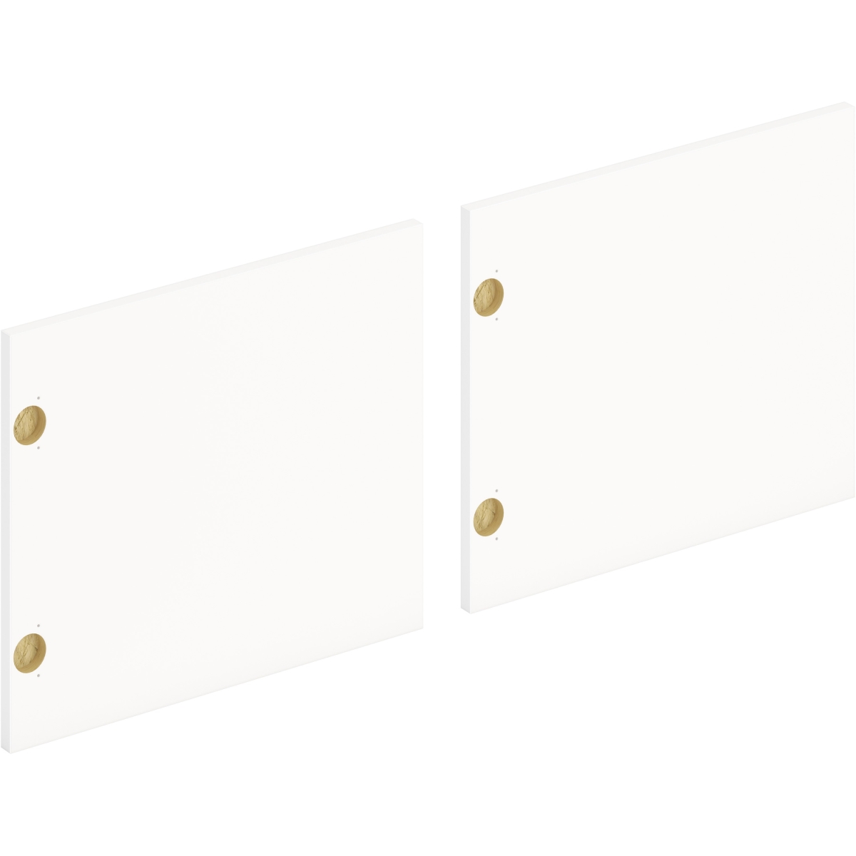 72 in. Mod Laminate Doors, Simply White - Set of 2