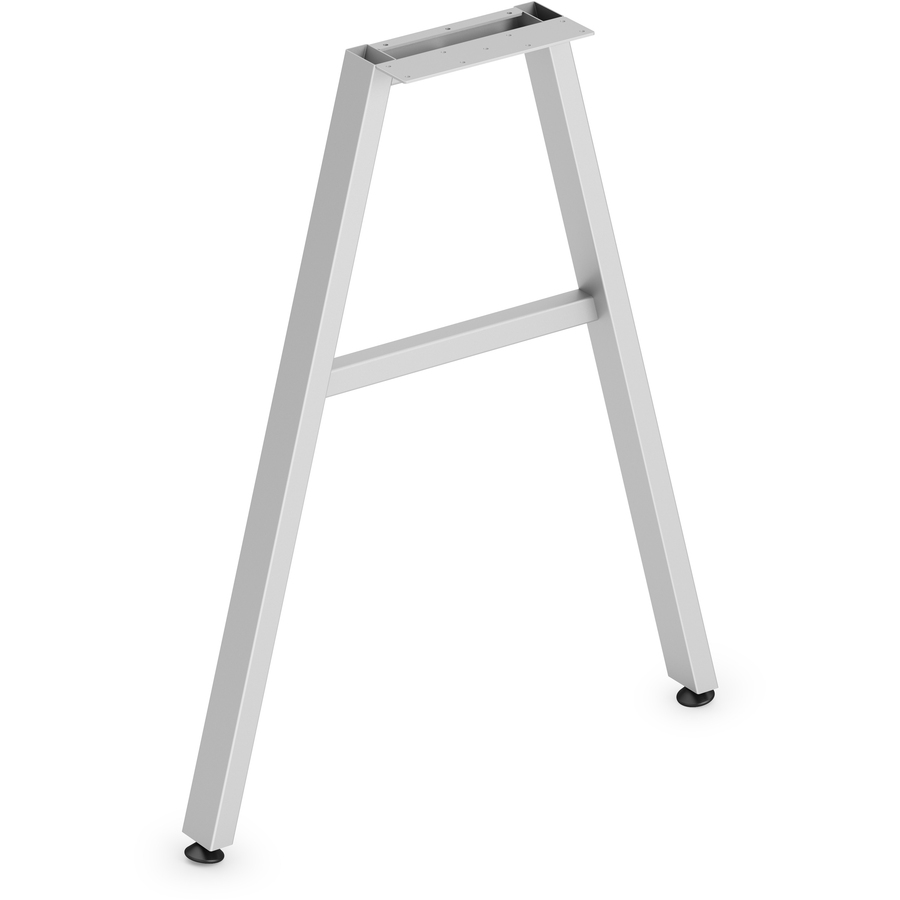 24 in. Mod Worksurface Angled Leg Support, Silver
