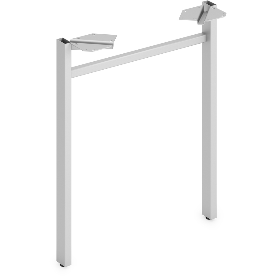 LPLLEG24USVR 24 in. Mod Worksurface U-Leg Support, Silver