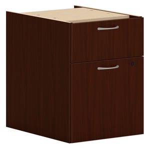 PLPHBFLT1 15 in. 2 x Box & File Mod Pedestal Hanging Collection Drawer - Steel Ball Bearing, Mahogany