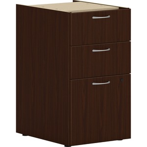 Mod Desk Collection Pedestal Drawer - Mahogany Laminate - 15 in.