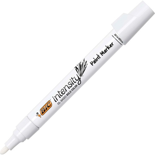 Picture of BIC BICPMPRT11-WHI Intensity Paint Bullet Marker Point Style&#44; White - Pack of 12