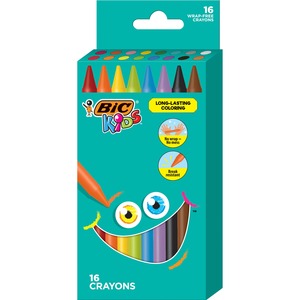 Picture of BIC BICBKPC16AST Kids Crayons&#44; Assorted Color- Pack of 16
