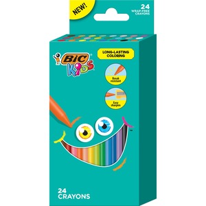 Picture of BIC BICBKPC24AST Kids Crayons&#44; Assorted Color- Pack of 24