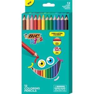 Picture of BIC BICBKCPJ12AST Jumbo Grip Coloring Pencils - Pack of 12