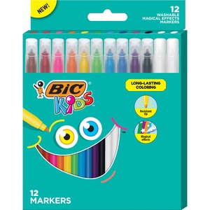 Picture of BIC BICBKCME12AST Magic Effects Coloring Markers&#44; Assorted Color - Pack of 12