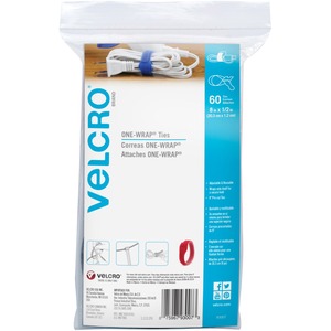 cloth hook and eye  8 x 0.5 in. Reusable Tie - Pack of 60