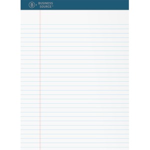 Premium Writing Pad - 2.50" x 8.5" x 11.8" - White Paper - Tear Proof, Sturdy Back, Bleed-free - 1 Dozen