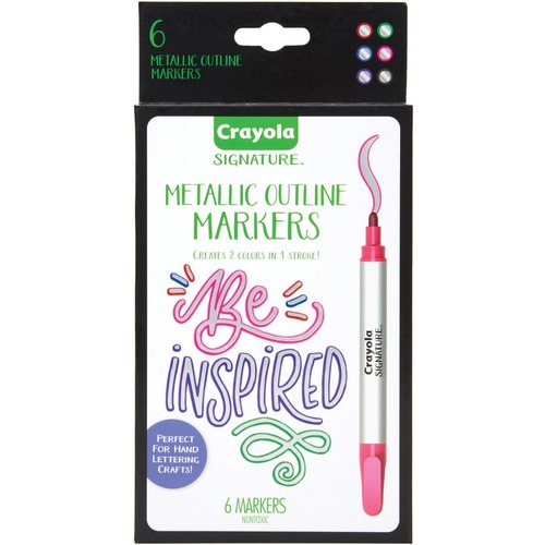 Picture of Crayola CYO58-6701 Metallic Outline Paint Marker - Pack of 6