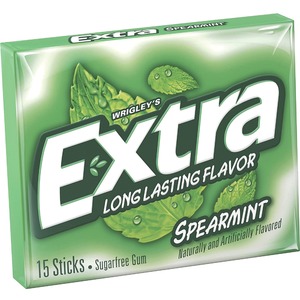 Wrigley  Spearmint Flavored Chewing Gum - 15 Stick - Pack of 10