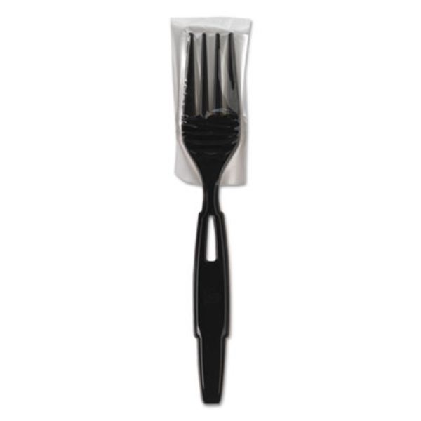 Picture of Dixie DXESSWPF5 SmartStock Wrapped Heavy-Weight Cutlery Refill&#44; Fork&#44; Black