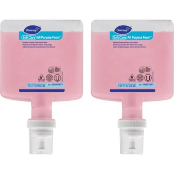 Picture of Diversey DVO100907877CT IntelliCare Refill Foam Body Wash, Pink - Pack of 2