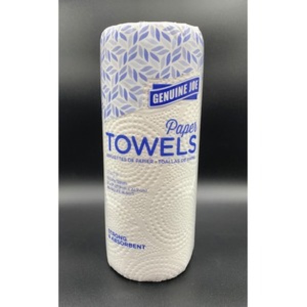 7 Sheet 2-Ply Paper Towel Rolls, White