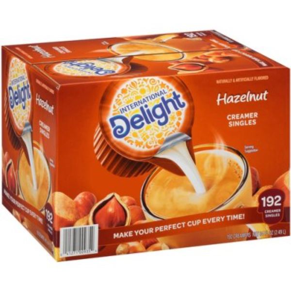 Picture of International Delight ITD101522 Hazelnut Liquid Creamer Singles - Pack of 192