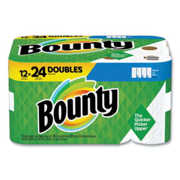 Picture of Bounty PGC66541 2-Ply Select-a-Size Paper Towels&#44; White - 98 Sheets Per Roll