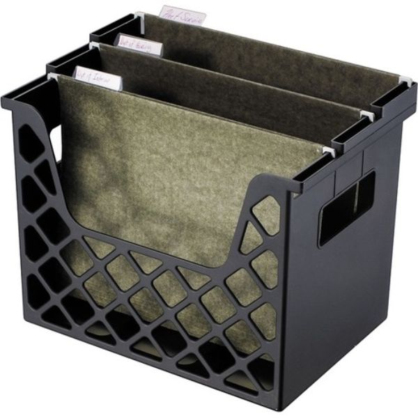 Recycled Desktop File Organizer, Black