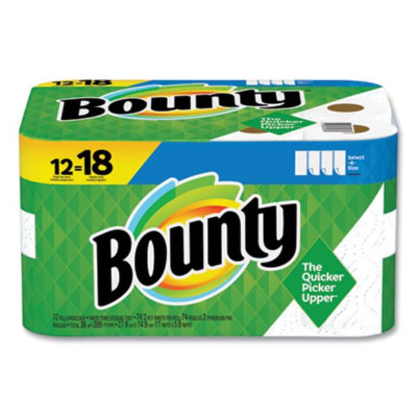 Picture of Bounty PGC65538 5.9 x 11 2-Ply Select-a-Size Paper Towels&#44; White - 83 Sheets Per Roll