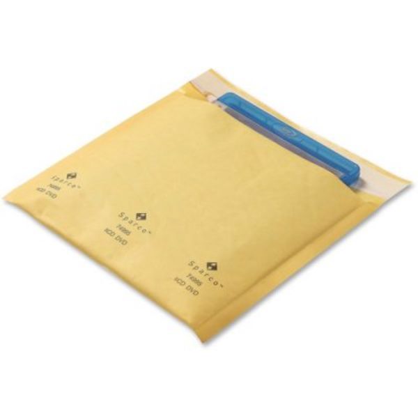 25 x 8 in.  CD & DVD Cushioned Mailers, Gold - Pack of 25