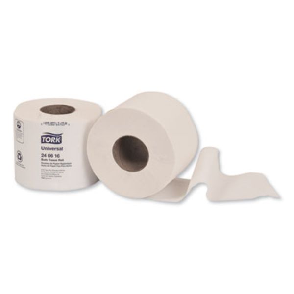 TRK240616 2-Ply Universal Bath Tissue, Septic Safe, White - 616 Sheets Per Roll - Pack of 48