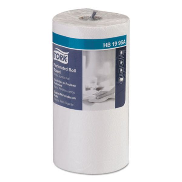 TRKHB1995A 11 x 9 in. 2-Ply Universal Perforated Towel Roll, White - 210 Sheets Per Roll - Pack of 12