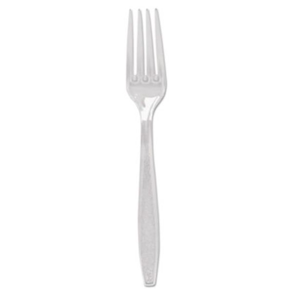 Picture of Solo SCCGDC5FK0090 Dart Guildware Heavyweight Plastic Forks Cutlery&#44; Clear