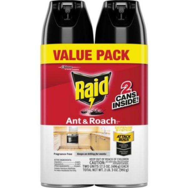 Picture of Raid SJN697322 Raid Ant Roach Killer - Fragrance-Free&#44; Clear - Pack of 2