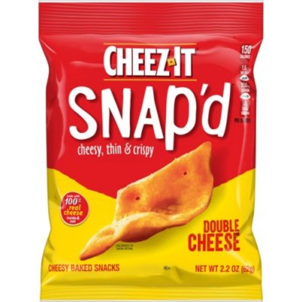 Picture of Cheez-It KEB11422 Snapd Double Cheese Crackers