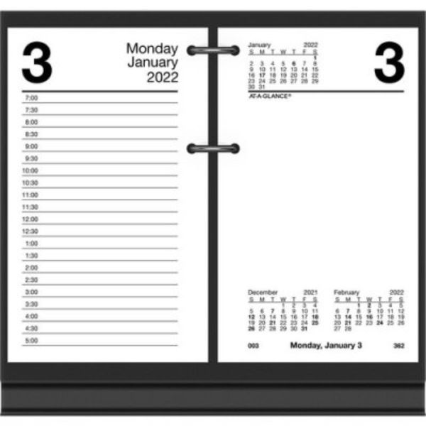 Daily Calendar Pocket Refill, White