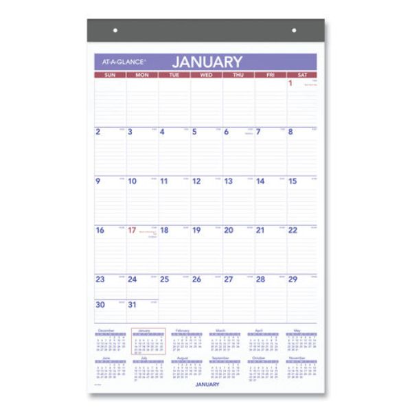 Picture of At-A-Glance AAGPM17RP28 16 x 23 in. Repositionable Yearly Wall Calendar&#44; Multi Color