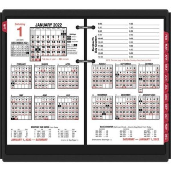 Picture of AT-A-Glance AAGE7125022 Daily Loose-Leaf Desk Calendar Refill&#44; White