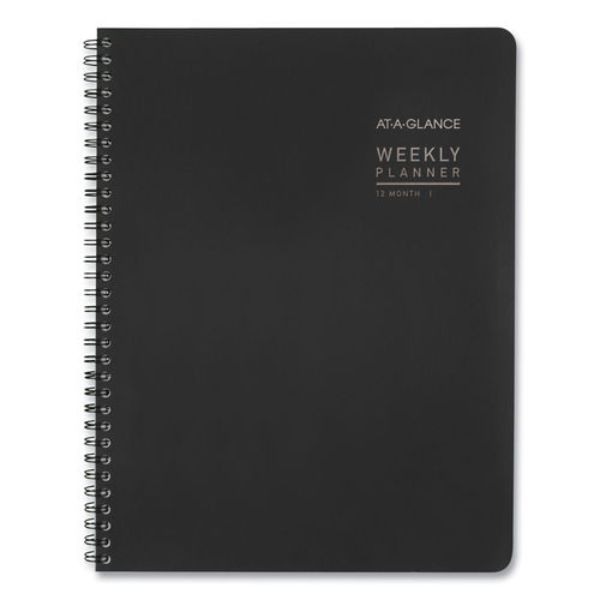9 x 11 in. Contemporary Lite Weekly & Monthly Planner, Black