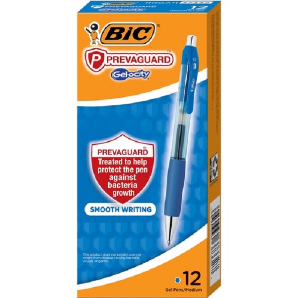Picture of BIC PrevaGuard BICRGGA11BE Antimicrobial Gel Pen&#44; Blue Gel