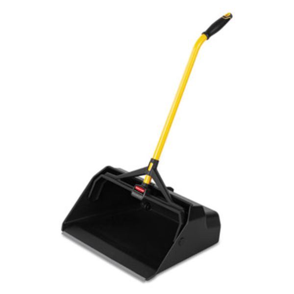20.44 in. Maximizer Plastic Heavy-Duty Stand Up Debris Pan, Yellow & Black