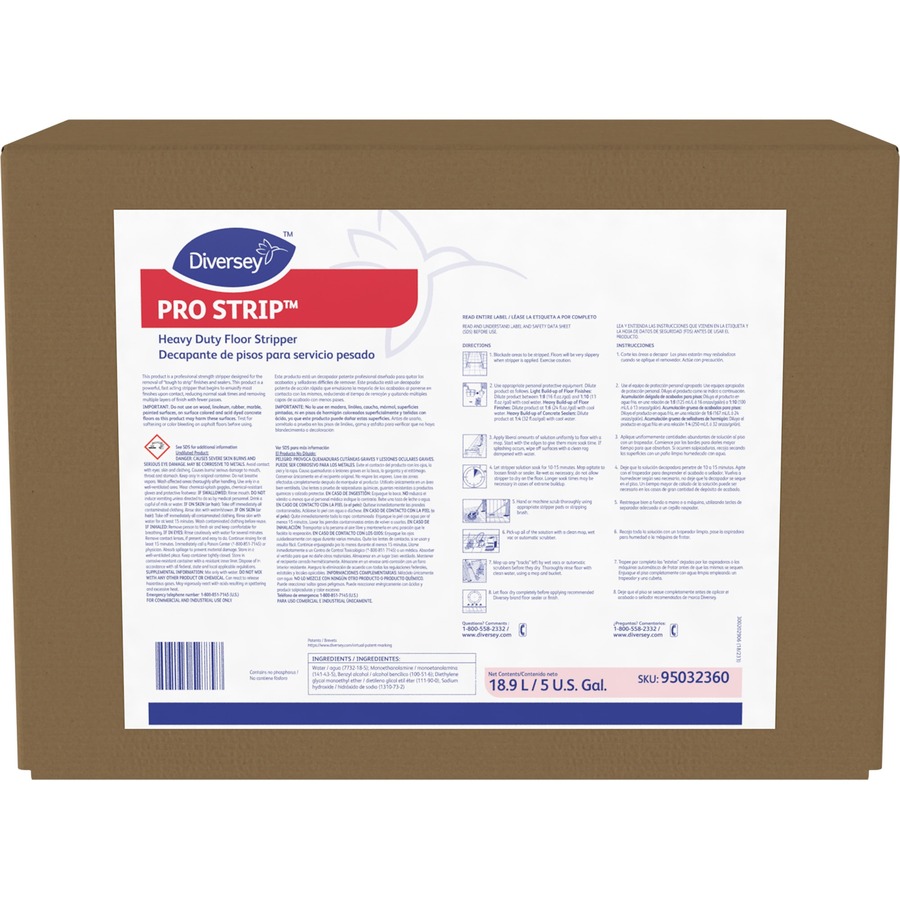640 fl oz Pro Strip Heavy Duty Floor Stripper, Straw