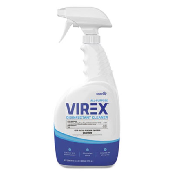 32 oz Spray Bottle Virex All-Purpose Disinfectant Cleaner, Citrus - 8 Count