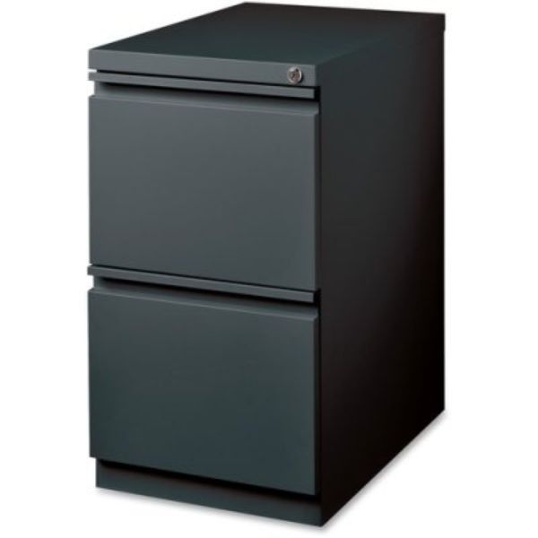 20 in. FF Mobile Pedestal File - 2-Drawer, Charcoal