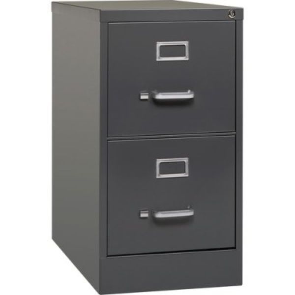 26.5 in. Vertical File Cabinet - 2-Drawer, Charcoal -  NewestEdition, NE2492725