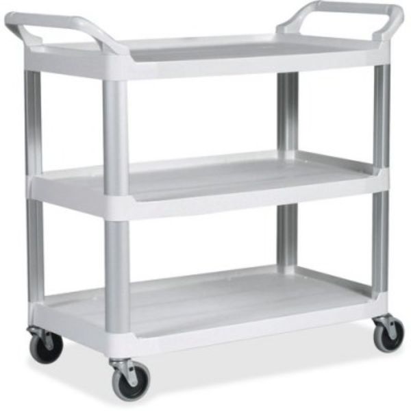 Picture of Rubbermaid RCP409100OWH Open Sided Utility Cart&#44; White