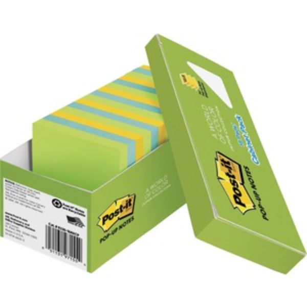 3 x 3 in. Pop-up Note, Assorted Color - Pack of 18