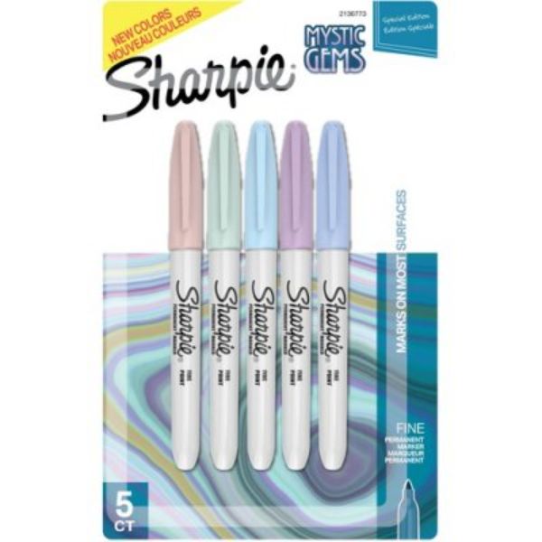 Sharpie SAN2136773 Mystic Gems Permanent Markers - Pack of 5